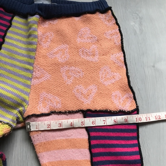 THE RAGGED PRIEST WOMENS PANTS KNIT PATCHWORK WORK SMALL - Picture 7 of 14